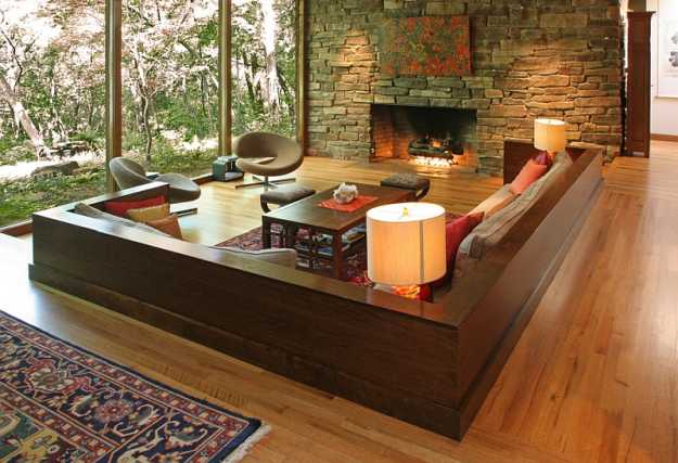 Nostalgic | 20 Brilliant Sunken Living Room Designs
