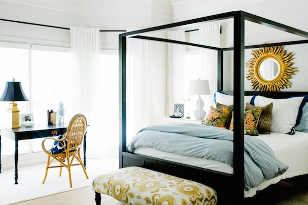 Green, Gold, Blue | Bedroom Color Schemes: 15 Fabulous Ways To Mix Colors