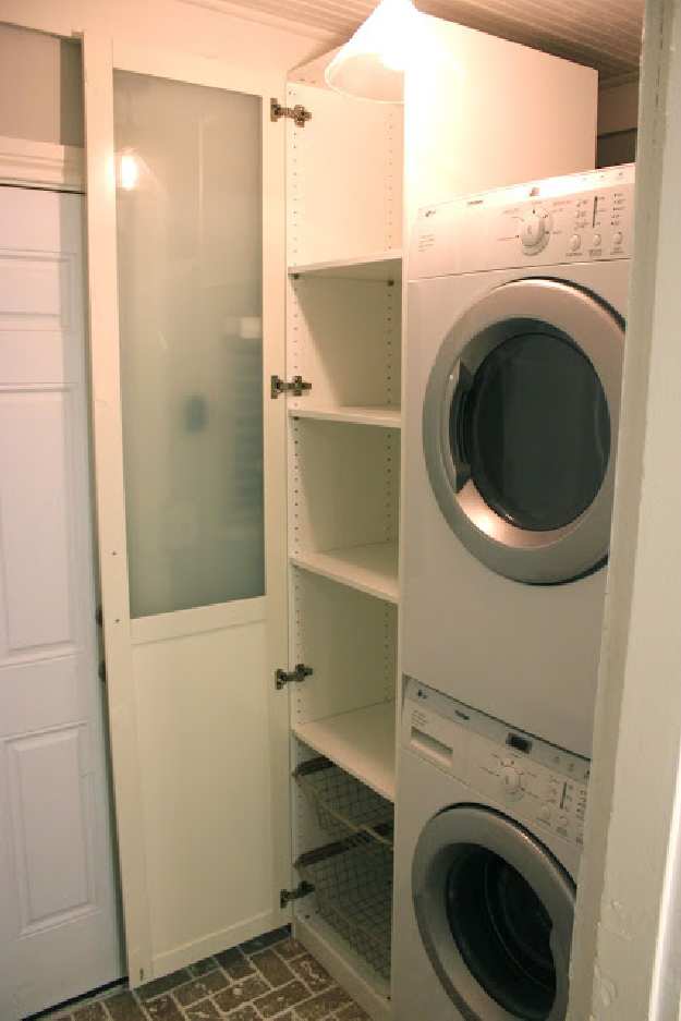 Go Vertical | 10 IKEA Laundry Room Ideas For Small Living Spaces
