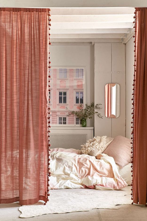 Pompom Curtains | Bohemian Room Decor Finds From Urban Outfitters