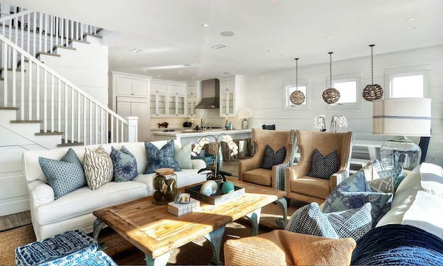 Open Concept | Stunning Coastal Living Room Design Ideas