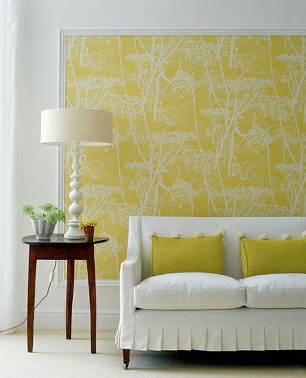 Frame Wallpaper|Top 15 Easy DIY Home Decor Projects|See more at http://livingroomideas.com/top-15-easy-diy-home-decor-projects/