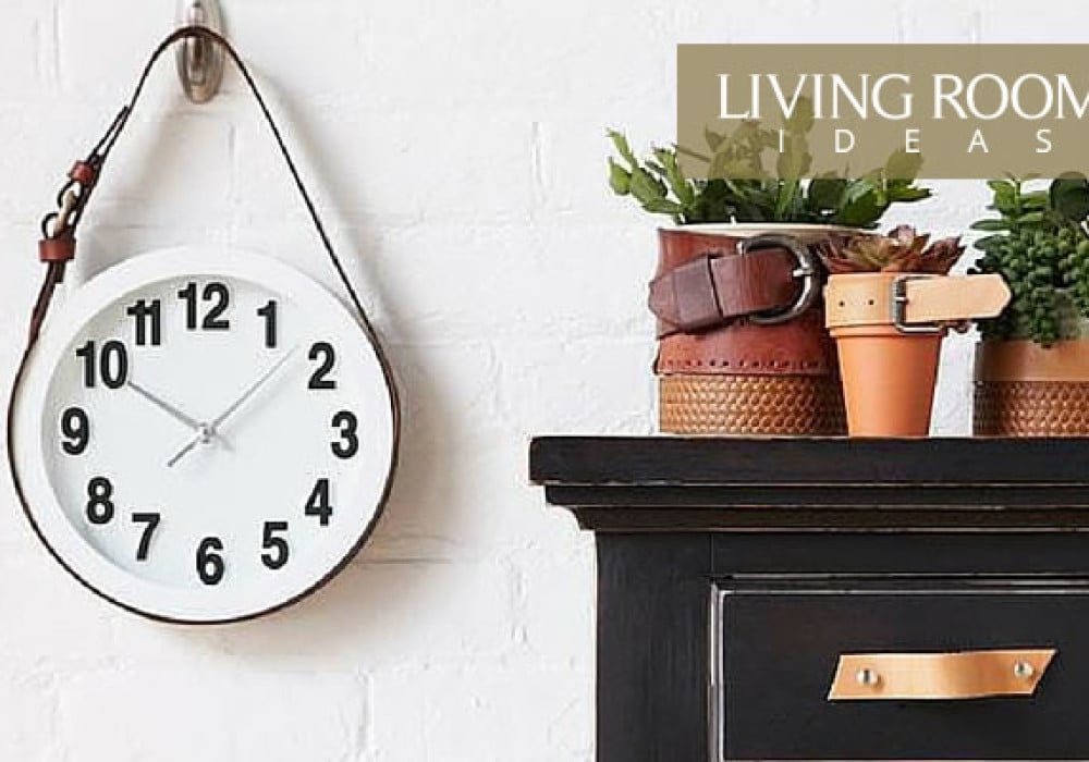 DIY Leather Belt Clock Hanger | IKEA Living Room Hack