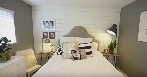 White Shiplap Wood Wall | [Video] Bedroom Ideas: DIY White Shiplap Wall For A Fresher And Comfy Space