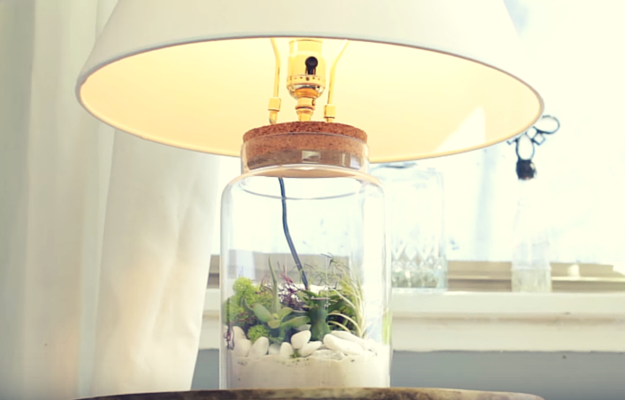 Terrarium Lamp|[Video] Living Room Ideas: DIY Terrarium Lamp For A Fun Spring Season Experience