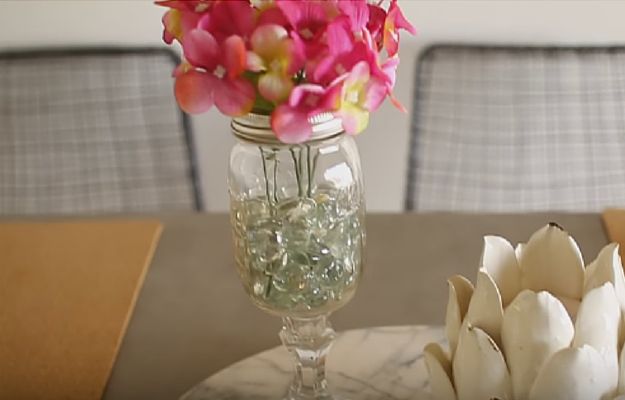  Clear Gem Vase | [Video] Living Room Ideas: Dollar Store DIY Room Decor