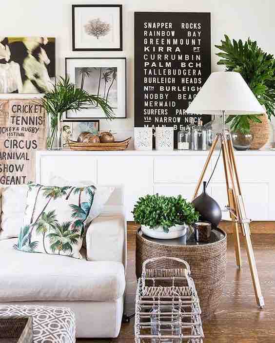 Palm Trees | Beachy Living Room Ideas: How to Bring the Beach To Your Home