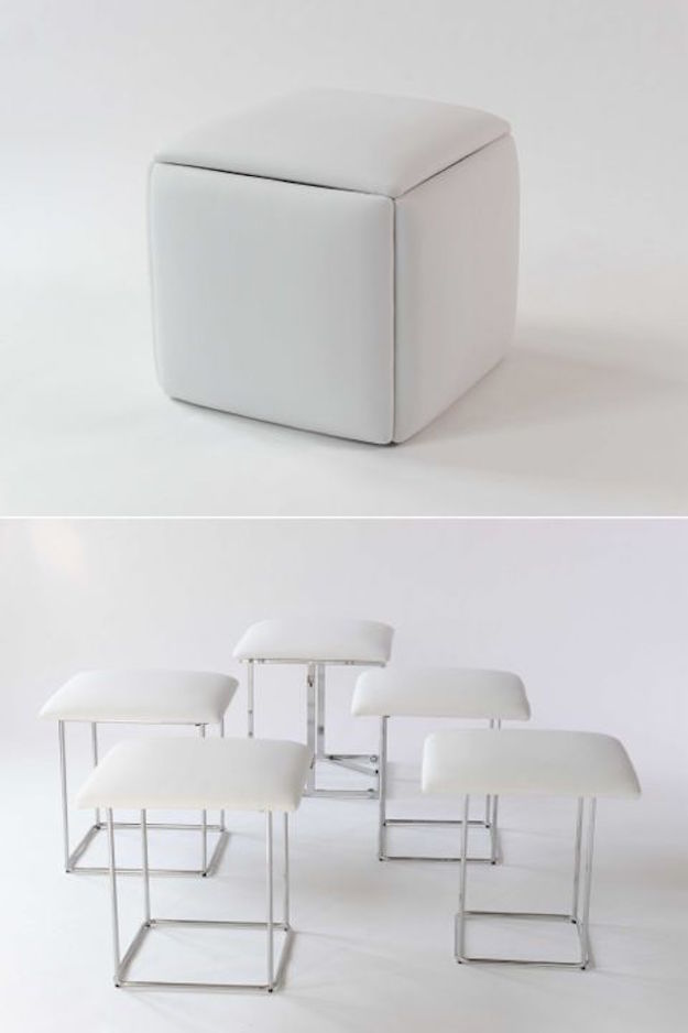 Compact Stools | Living Room Ideas for Small Spaces: Space-Saving Furniture