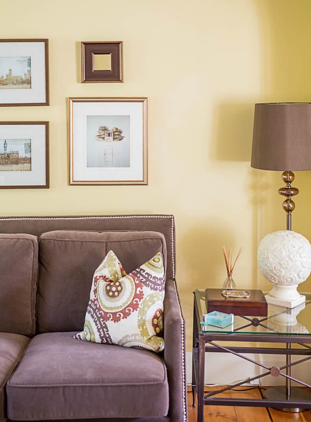 Cool Yellows | 8 Subtle Color Schemes To Make Your Small Living Room Feel Bigger