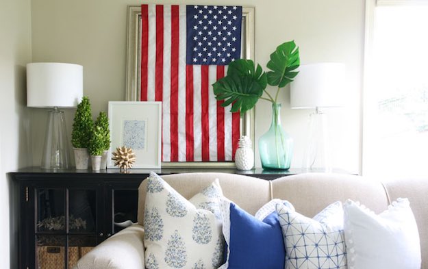 Framed Flag | The Ultimate Guide To Decorating Your Home For 4th of July