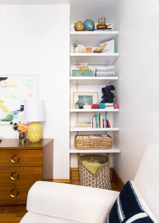 Smart shelving | How To Decorate Small Living Room: Big Ideas For Small Spaces