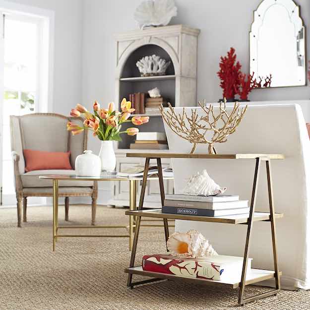 Gold | Living Room End Tables: 23 Ideas That Mix Style and Function