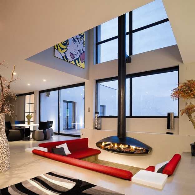 Modern Eclectic | 20 Brilliant Sunken Living Room Designs
