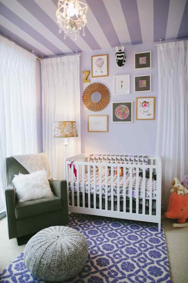 Purple Baby Room Themes | Baby Room Themes: 21 Ways To Design A Nursery | Living Room Ideas