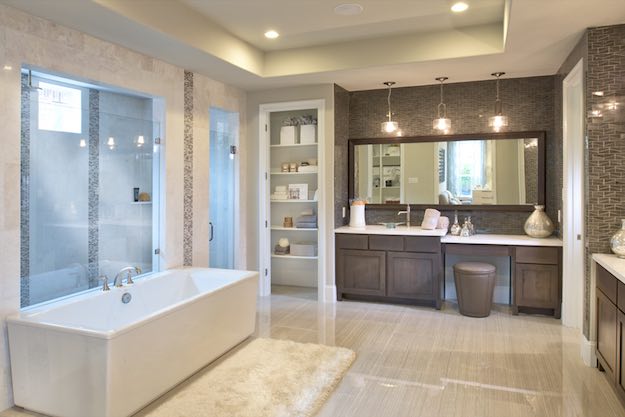 Modern Classic | 21 Stylish Bathroom Themes | Living Room Ideas