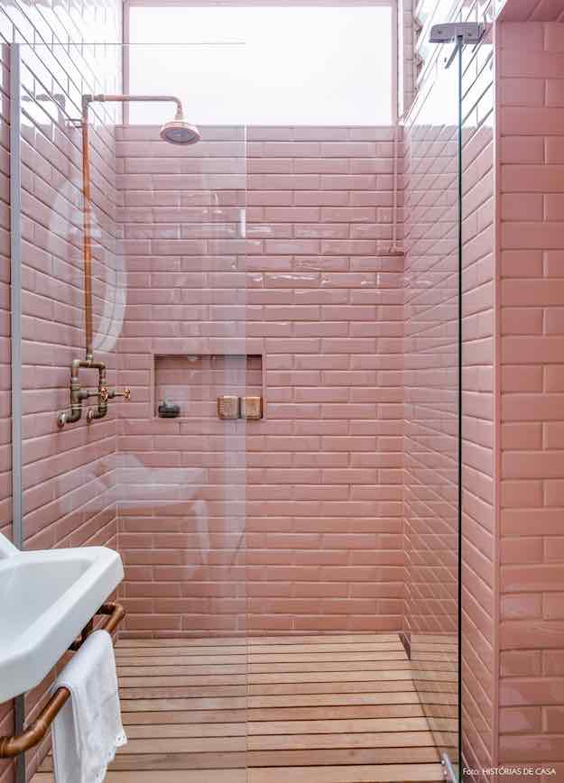 Grown-Up Pink | 21 Stylish Bathroom Themes | Living Room Ideas
