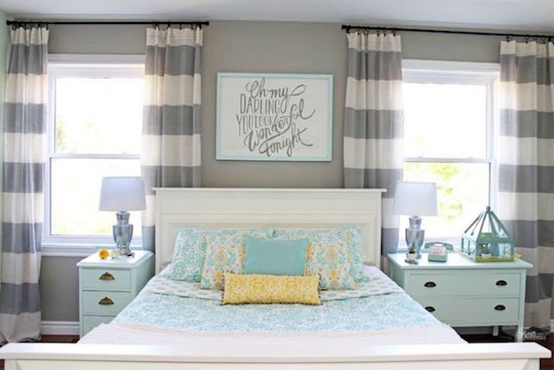 Mint Green and Grey | Bedroom Color Schemes: 15 Fabulous Ways To Mix Colors