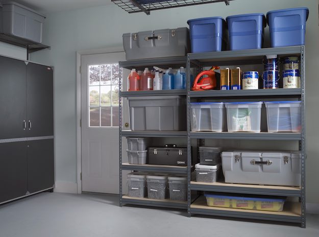 Freestanding Steel Garage Shelving | Garage Shelving Ideas To Clean Up Your Storage