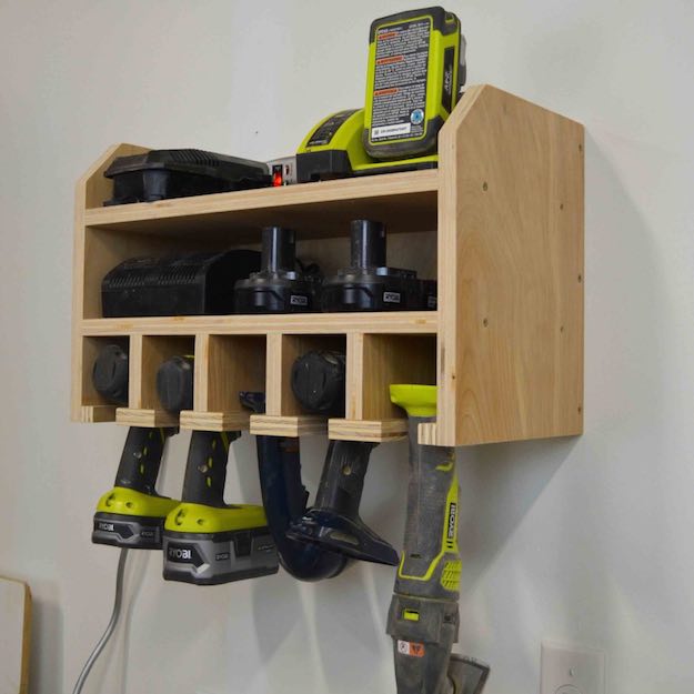 Charging Station Garage Shelving | Garage Shelving Ideas To Clean Up Your Storage