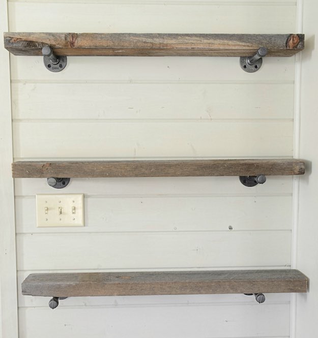 Industrial Pipe Garage Shelving | Garage Shelving Ideas To Clean Up Your Storage