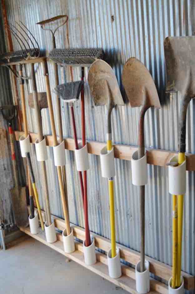 PVC Tool Holder | The Only Garage Storage Ideas Guide You'll Ever Need