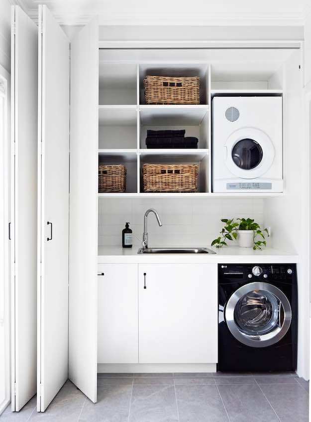 Laundry Closet | Laundry Room Ideas: 21 Different Ways To Design Your Laundry Room