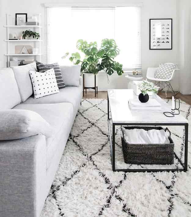 Black and White Living Room Tables | 23 On-Trend Living Room Tables And How To Style Them