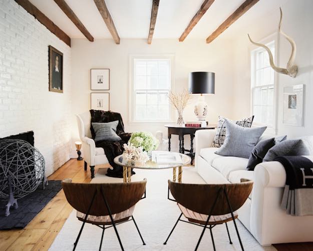 White Walls | Long Narrow Living Room Ideas That Won't Cramp Your Style