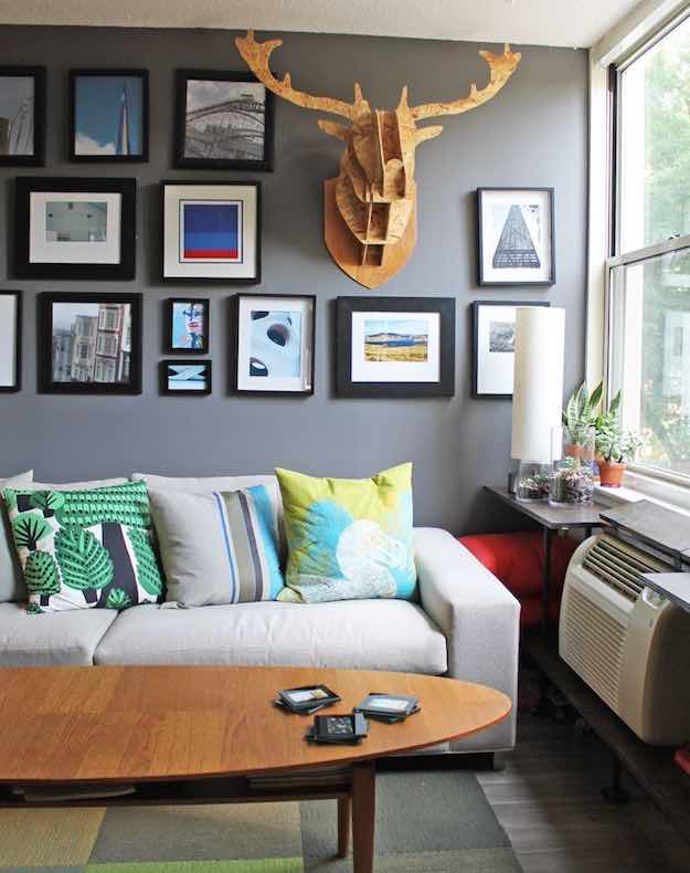 Accent Walls | Long Narrow Living Room Ideas That Won't Cramp Your Style