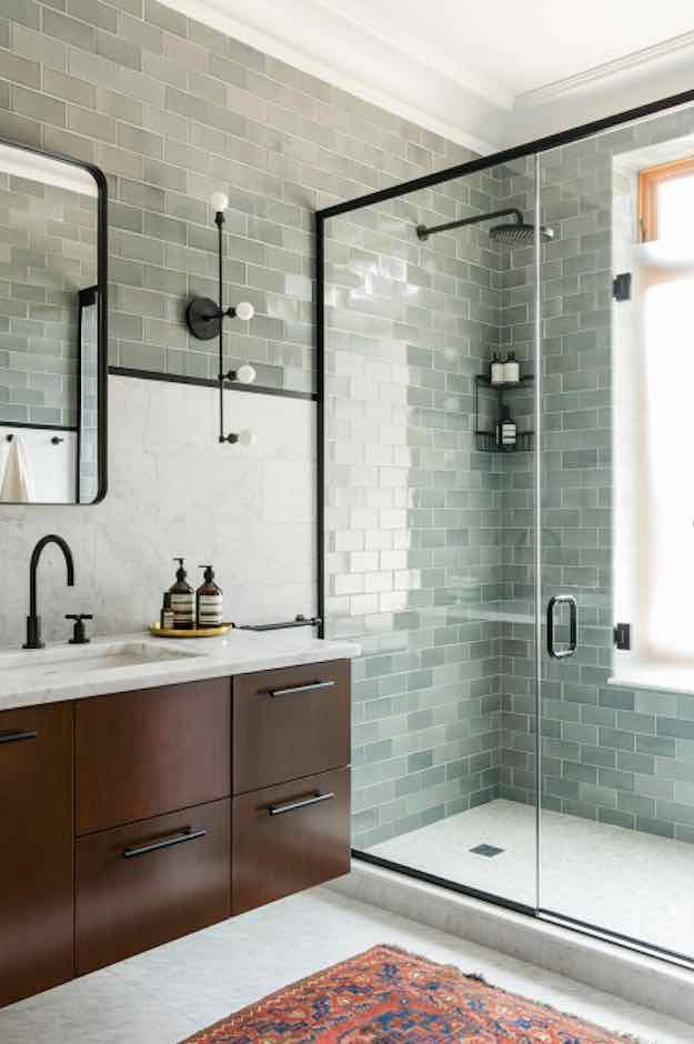 Homey Industrial | 23 Stunning Modern Bathroom Design Ideas