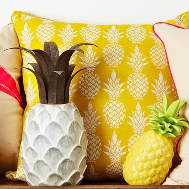 Pineapples | Beachy Living Room Ideas- The Best Beach-Inspired Decor Patterns