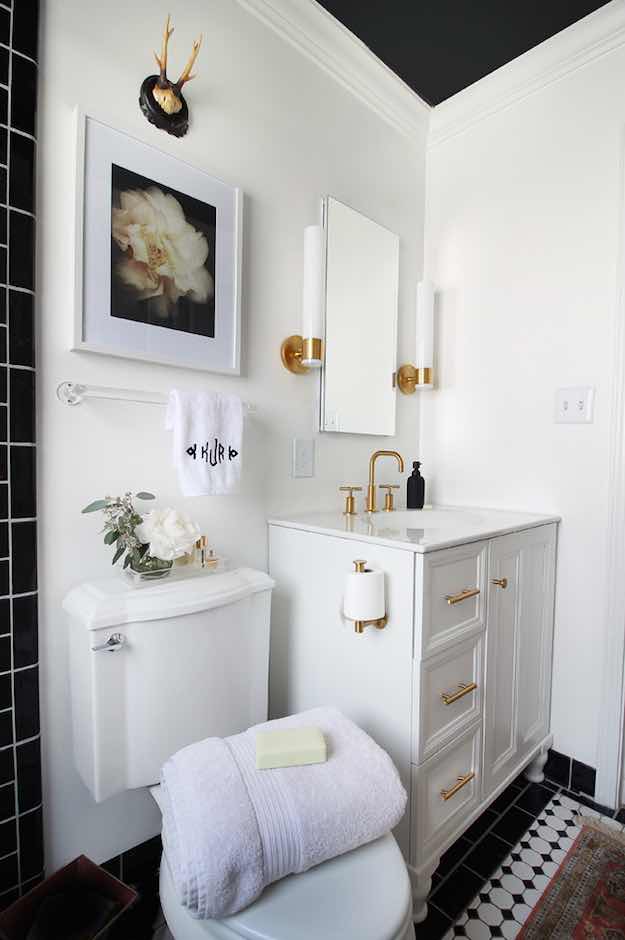 Arrange Your Space | 17 Fully-Functional Small Bathroom Designs | Living Room Ideas