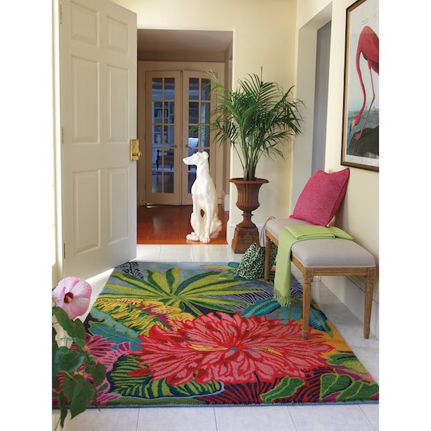 Tropical Flowers | Beachy Living Room Ideas- The Best Beach-Inspired Decor Patterns