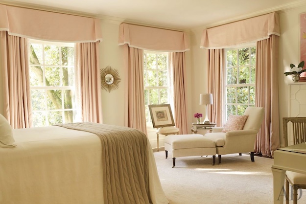 Pale Pink | Bedroom Curtain Ideas: 15 Ways To Decorate With Curtains