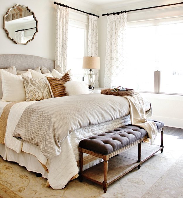 Modern Farmhouse | Bedroom Curtain Ideas: 15 Ways To Decorate With Curtains