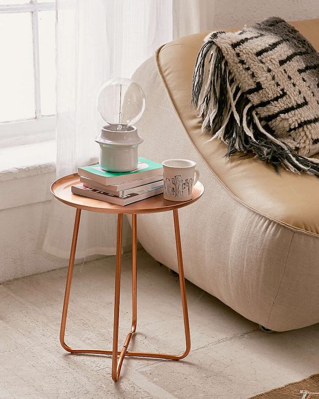 A Side Table | Dorm Room Checklist: Essential Items For Your College Room