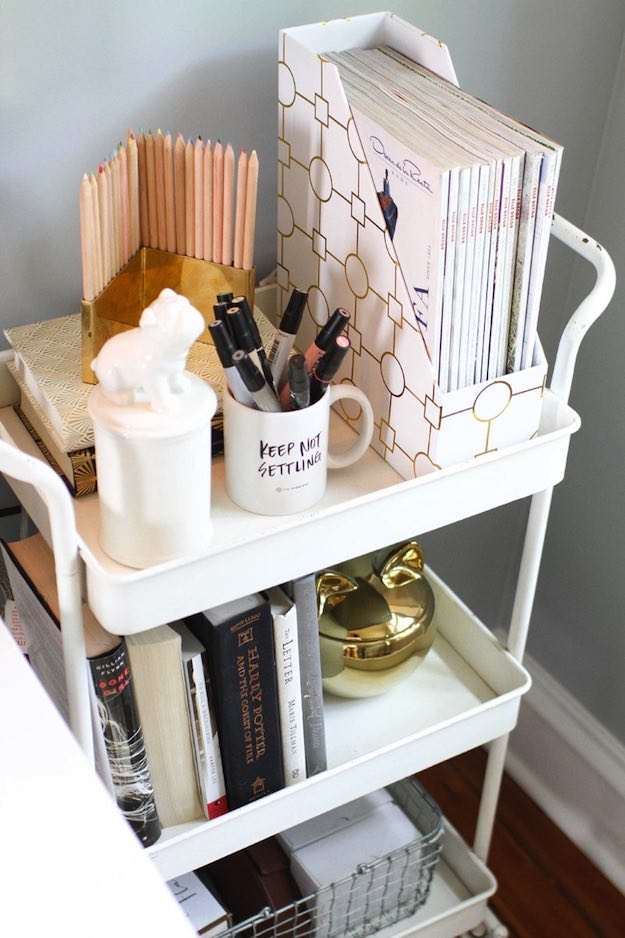 A Bar Cart | Dorm Room Checklist: Essential Items For Your College Room