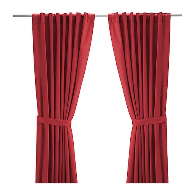 Red Bedroom Curtains | Bedroom Curtains Under $50 | 15 Eye-Catching Room Ideas