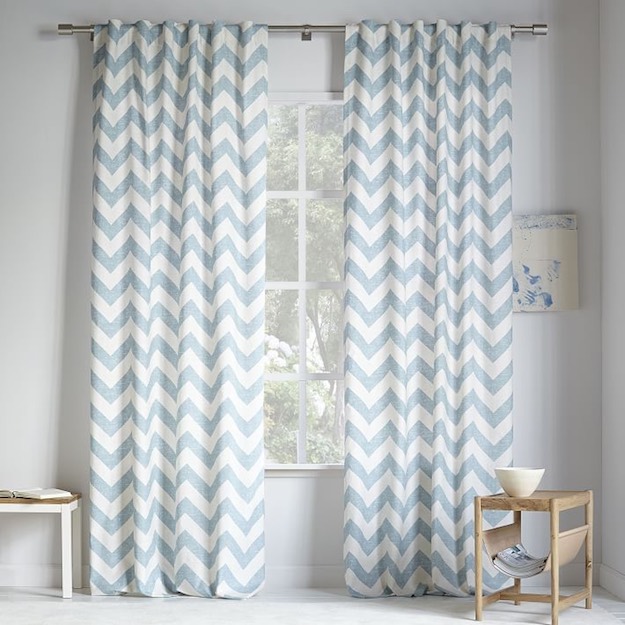 Chevron Bedroom Curtains | Bedroom Curtains Under $50 | 15 Eye-Catching Room Ideas