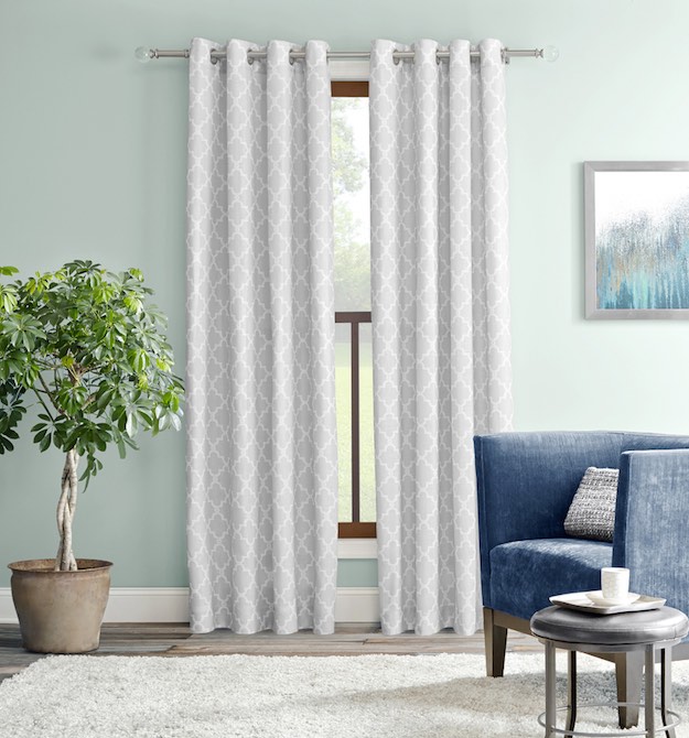 Scallop Print Bedroom Curtains | Bedroom Curtains Under $50 | 15 Eye-Catching Room Ideas