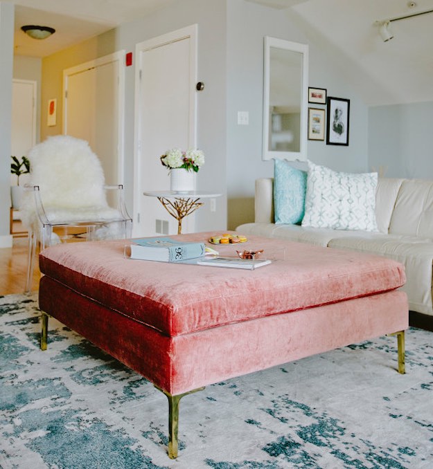 Velvet Ottomans | Cozy Living Room Furniture Ideas For The Fall