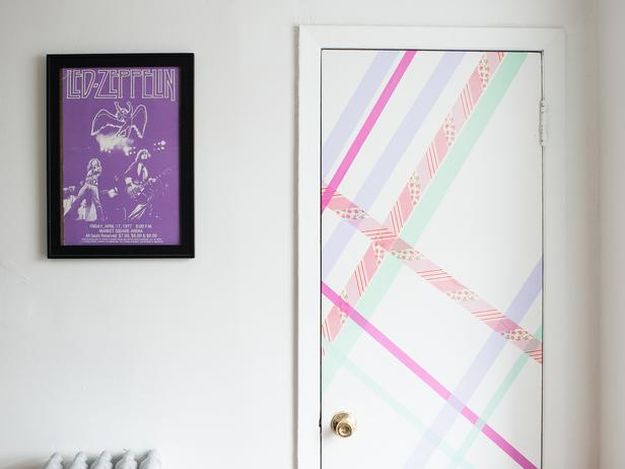 Girl’s Room Decor Door | Creative Girls Room Decor Hacks Using Washi Tape