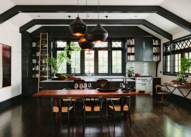Black and Wood | Cozy Ways To Decorate Hardwood Floors This Fall