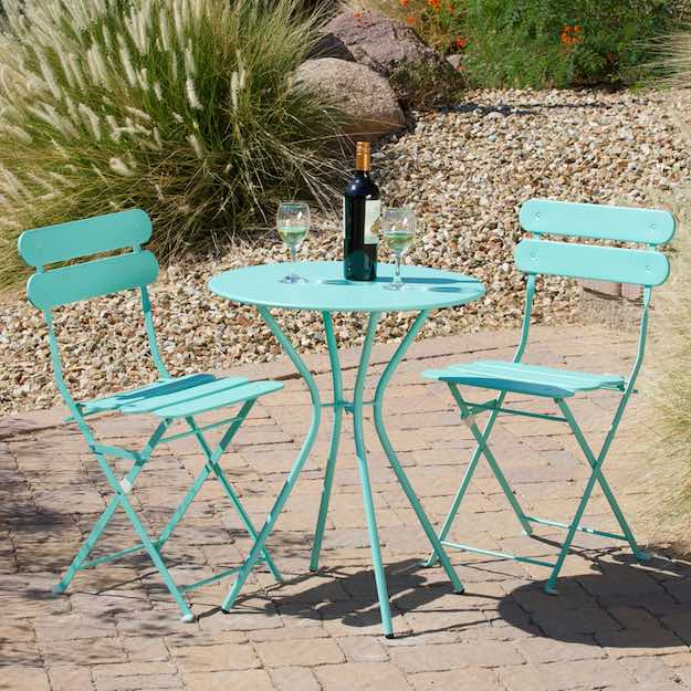 Blue Steel Dining Set | 15 Lowes Outdoor Furniture Picks Worth Splurging On