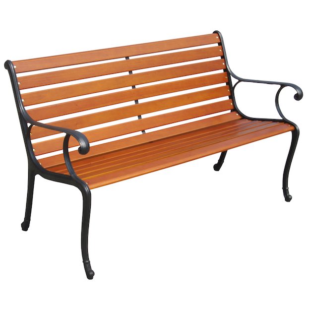 Wood Patio Bench | 15 Lowes Outdoor Furniture Picks Worth Splurging On