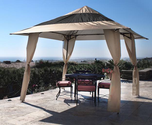 Khaki Steel Pop-Up Canopy | 15 Lowes Outdoor Furniture Picks Worth Splurging On