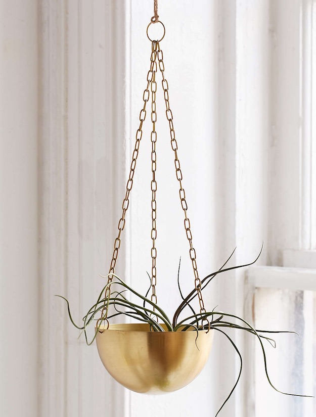 Hanging Metal Planter | Bohemian Room Decor Finds From Urban Outfitters