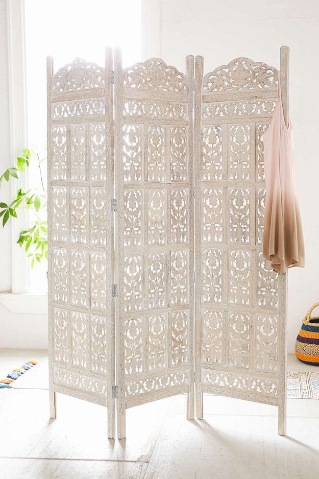 Wooden Carved Divider | Bohemian Room Decor Finds From Urban Outfitters