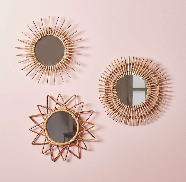 Woven Wall Mirrors | Bohemian Room Decor Finds From Urban Outfitters