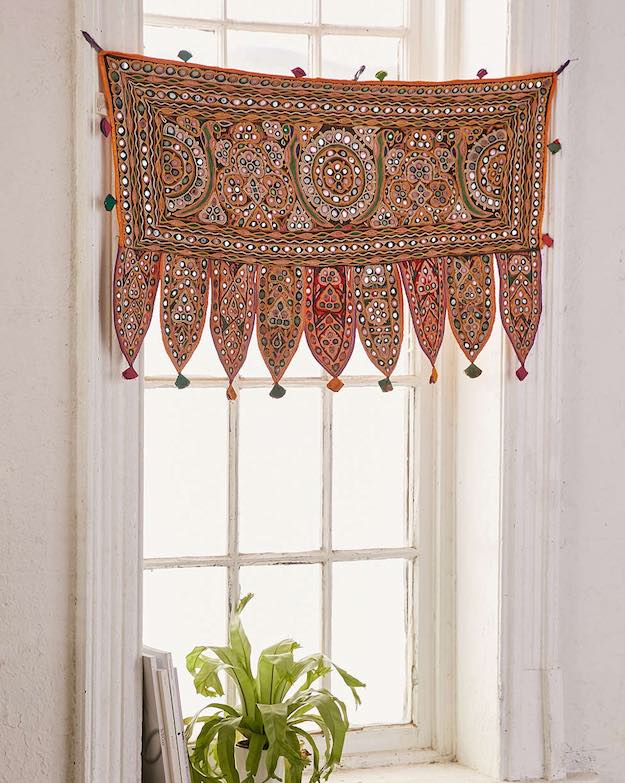 Printed Window Valence | Bohemian Room Decor Finds From Urban Outfitters